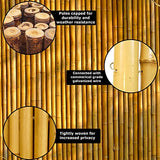 Backyard X-Scapes Natural Bamboo Fencing Decorative Rolled Fence Panel 0.75 in D x 3 ft H x 8 ft L Backyard X-Scapes