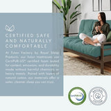 Royal Sleep Products by The Futon Factory 8 inch Memory Foam Futon Mattress - Khaki Cover - Queen Size - CertiPUR Certified Foams - Made in The USA (Frame Not Included) Royal Sleep Products