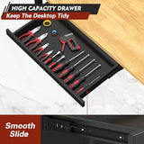 48 "Adjustable Workbench with Drawers, Heavy Duty Work Bench with Wheels & Power Outlets, 2000 LBS Load Capacity Wooden Workbench top for Garage, Workshop, Office, Home Big Lighting Deals