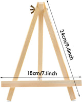 6 Pack 9 Inch Wood Easels, Easel Stand for Painting Canvases, Tripod, Kids Student Tabletop Easels for Painting, Art Craft Painting Easel Stand for Artist Adults Students GardEasy