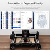 ATOMSTACK Swift Laser Engraver 3W for Beginners Swift Laser Cutter Machine Desktop Fully Pre-Assembled 135×145mm Area, 0.04mm High Precision DIY Wood, Leather, Crafts, Acrylic, Gifts, 3000mW ATOMSTACK