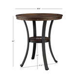 Powell Furniture Franklin Pub Table, Multicolor 36" x 36" x 40" Powell