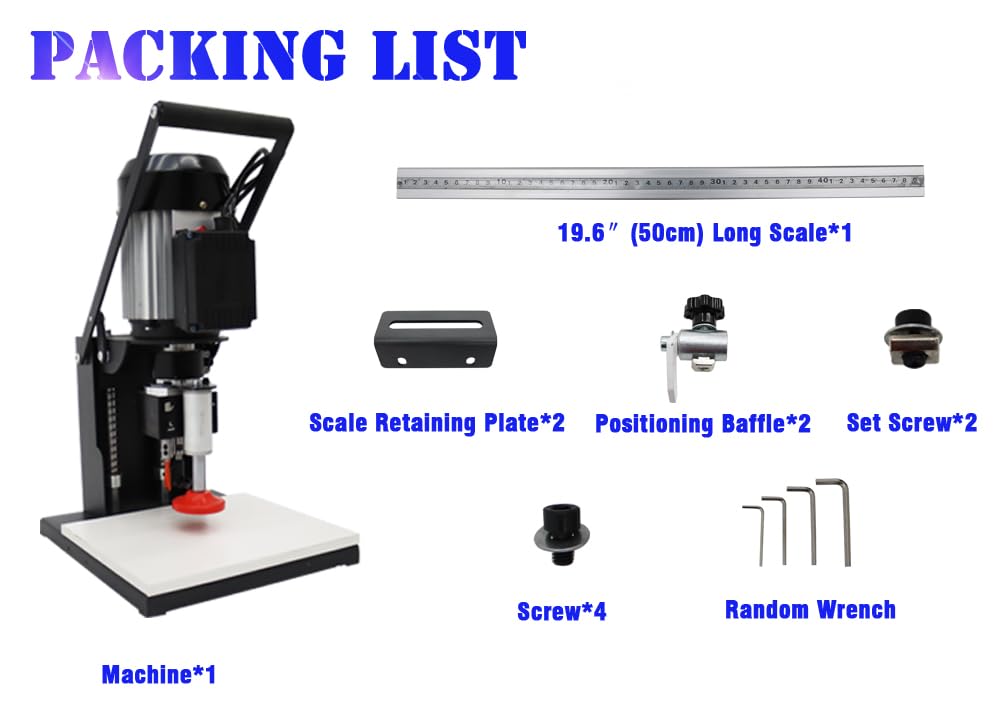 HayWHNKN Hinge Drill Machine 45-9.5 Pneumatic Hinge Boring Insertion Machine Portable Woodworking Hing Boring Drill Press Machine - WoodArtSupply