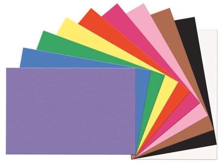 Prang (Formerly SunWorks) Construction Paper, 10 Assorted Colors, 12" x 18", 100 Sheets Prang