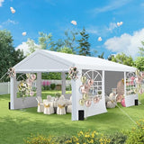 HOWSVN 13'x20' Party Tent Heavy Duty, Large Event Tent with Removable Sidewalls & 4 Sand Bags for Outdoor Events, Weddings, Parties HOWSVN