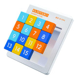 LiangCuber QY Toys Macaron Color 4x4 Klotski Puzzle Magnetic Sliding Number Puzzle,15-Digit Version ABS Brain Teasers Toy Tangram Jigsaw Intelligence (2024 Edition) LiangCuber