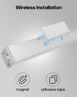 Goodea 6 Pack Led Under Cabinet Lights Wireless with Charging Station, 7’’ Rechargeable Motion Sensor Light Indoor, Dimmable Closet Lights for Cabinets, Bookshelf, Stair, Hallway Goodea