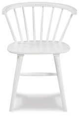 Signature Design by Ashley Grannen Modern 18" Spindle Back Dining Chair, 2 Count, White Signature Design by Ashley