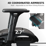 Opiesit Office Chair with 3D Adjustable Lumbar Support,Ergonomic Computer Chair,Adjustable Headrest and Armrests, 400lbs Capacity,Tilt-Swivel,Premium Mesh Desk Chair for Office,Home & Gaming (Grey) Opiesit