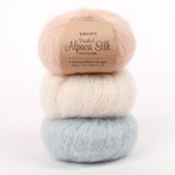 Fluffy Superfine Alpaca and Silk Yarn, Drops Brushed Alpaca Silk, Light and Warm 0.9 oz 153 Yards per Ball (15 Light See Green) Drops