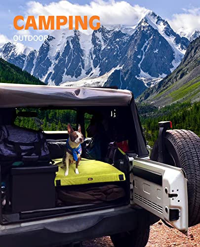 Gaialoop 3 Inch Memory Foam Camping Mattress, Dual Layer Thick Sleeping Camp Pad for Car Tent Cot, Roll-Up Portable Glamping Floor Bed for Guests Sleepover[Cot: 72 * 24 * 3"] Gaialoop