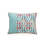 Vera Bradley Go Fish Coastal Single Pillow Sham, Lightweight 100% Cotton - Standard Size Sham, Blue Vera Bradley