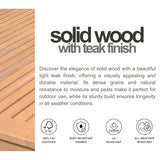 Amazonia Franklin 9-Piece Rectangular Extendable Patio Dining Set Teak Finish and Weather-Net Technology Ideal for Outdoors and Indoors Amazonia