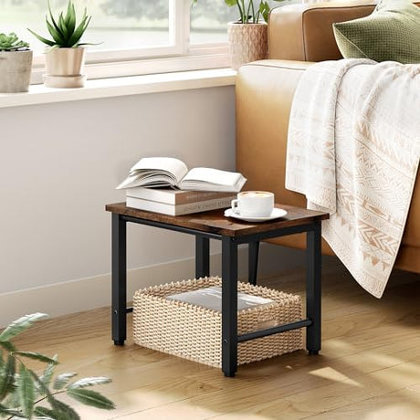 Gewudraw Printer Stand-Desktop Shelf Storage Organizer for Printers,Small End Table, Book Shelf and Wooden Desk Shelf for Home Office Gewudraw
