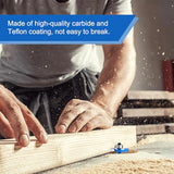 4PCS 1/4 Inch Shank Rabbet Router Bits with 6 Bearings Set (1/16", 1/8", 3/16", 1/4", 5/16", 3/8" Bearings) for Wood Grooving, Interchangeable Bearings with 1/2" to 1/4" Router Collet Xishuihe