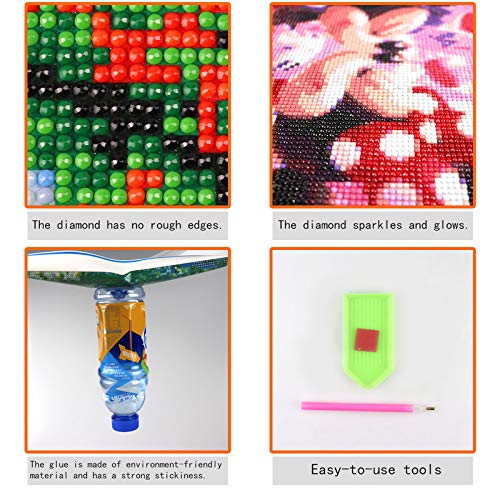 5D DIY Diamond Art, Rocket Racoon Guardians of Galaxy Racoon Diamond Art Kits for Adults Full Drill Round Diamond Gem Art Beads Painting Perfect for Home Wall Décor 11.8x15.7 inches Better Selection