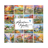 RoseArt - Abraham Hunter Cork Puzzle - Secluded Church in Fall - 1000 Piece Jigsaw Puzzle for Adults RoseArt