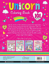 101 Unicorn Colouring Book: Fun Activity Colouring Book For Children WoodArtSupply