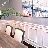 Ekena Millwork PNL16X20AS-02 16"W x 20"H x 1/2"P Ashford Molded Scalloped Wainscot Wall Panel Ekena Millwork
