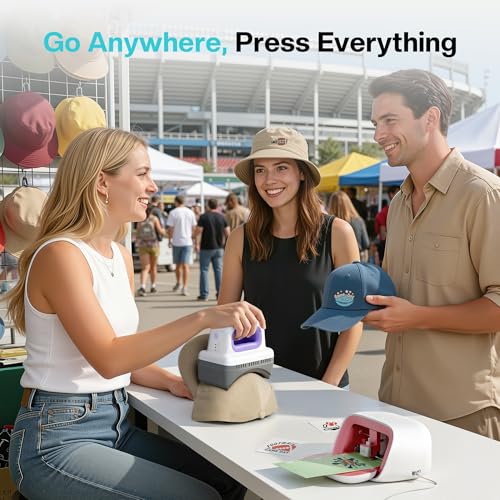 Likcut Hat Press SZ01, Lightweight Hat Press Heat Machine for Caps with 4 Heating Levels, 10min Auto-Off, for Vinyl, Sublimation, Heat Transfer Projects LIKCUT