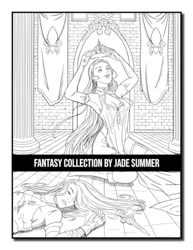 Fantasy Collection: An Adult Coloring Book with 100+ Incredible Coloring Pages of Mermaids, Fairies, Vampires, Dragons, and More!