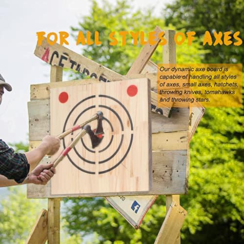 VKEDA Axe Throwing Wooden Target with Handles VKEDA