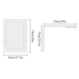 HZLCMPY Wall Mounted Folding Table, Flip-up Dining Table Wood Drop-Leaf Desk with Support Legs, L29 x W17.7 x H29.5 Inch, Kitchen Laundry Room Restaurant Office Wall Table (Black) HZLCMPY