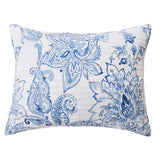 Levtex Home - Bennett Quilt Set - King/Cal King Quilt with Two King Pillow Shams - Floral Paisley - Blue and White - 106x92in and Pillow Sham Size 36x20in - Reversible - Cotton Levtex Home