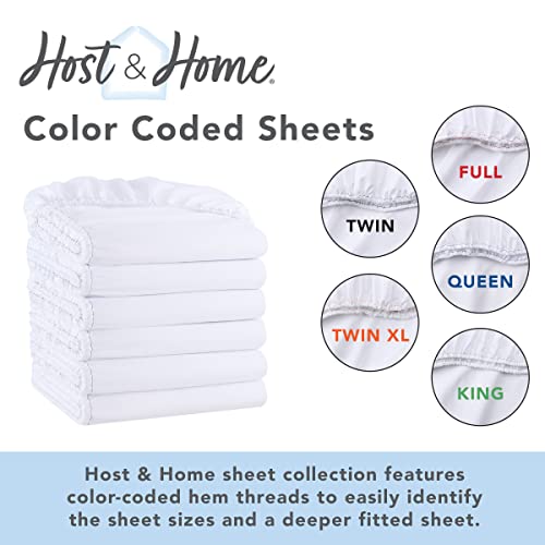 Arkwright Bulk Twin Fitted Sheets - Pack of 6 - Soft Brushed Microfiber Hypoallergenic Bottom Sheet Only with Deep Pocket, Bedding Essentials for Hosts and Hotels, White Arkwright LLC