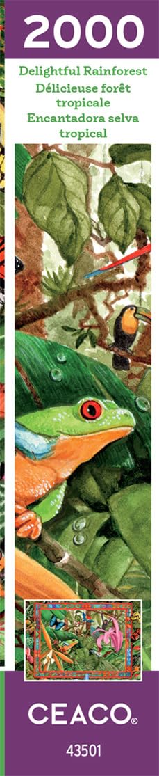 Ceaco - Parker Fulton - Delightful Rainforest - 2000 Piece Jigsaw Puzzle Ceaco