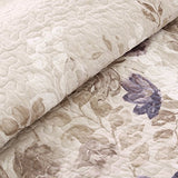 Madison Park Luna Quilt Modern Classic Design All Season, Breathable Coverlet Lightweight Bedding Set, Matching Shams, Decorative Pillow, Full/Queen(90"x90"), Floral Taupe 6 Piece Madison Park