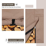 ULTCOVER Waterproof Firewood Racks Cover 8 Feet Heavy Duty Outdoor Logs Holder Stand Cover ULTCOVER