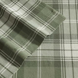 Eddie Bauer - Full Bed Sheets, Cotton Flannel Bedding Set with Matching Pillowcases, Brushed for Extra Softness, Deep Pocket, Oeko-Tex Certified (Heartland Plaid Green) Eddie Bauer