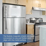 Car Magnet Sheet 16" x 24" 2 Pack - White Blank Automotive Magnets for Company Advertising, Print or Sticker - Strong Non Adhesive Vinyl Magnetic Sheets for Cars, Truck Decals, Van Advertisement Signs SALEX