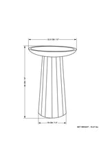 SIMPLIHOME Dayton SOLID MANGO WOOD 13 inch Wide Round Wooden Accent Table in Light Cognac, Fully Assembled, for the Living Room and Bedroom SIMPLIHOME