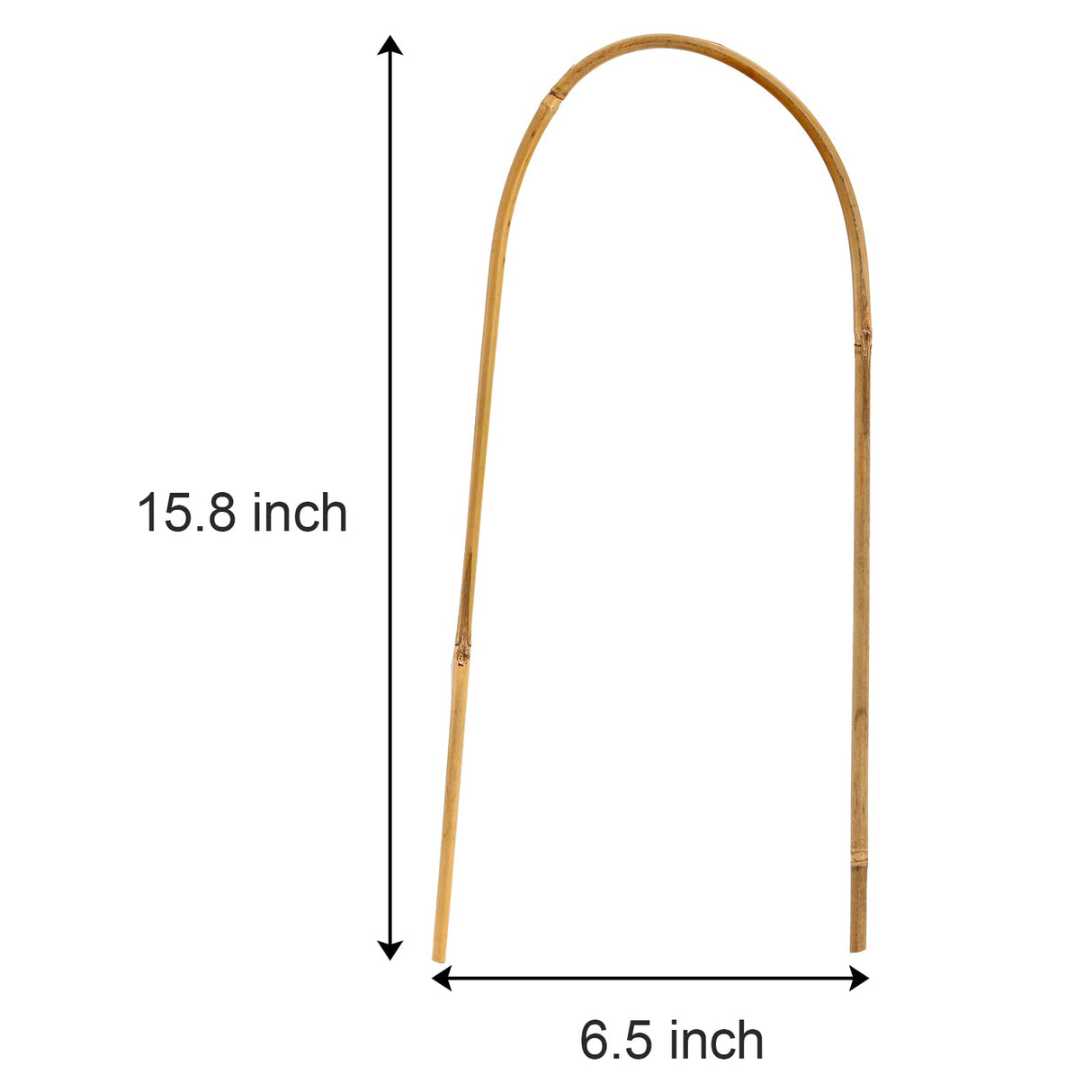 Coloch 20 Pack Bamboo U Trellis Support, 16 Inch U Loop Plant Stake Arch Garden Trellis for Potted Plants, Climbing Flowers and Vines, Ivy, Outdoor Planting Coloch