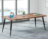 Tribesigns 6ft Conference Table for 6, Modern Conference Room Table with Metal Legs, Rectangular Meeting BoardroomTable for Office, Breakroom, Seminar, Podcast Tribesigns