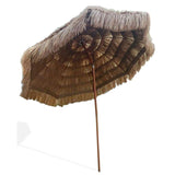 Impact Canopy 8' Hawaiian Tiki Umbrella, Pool Patio Beach Umbrella, Thatched Tiki Impact Canopy