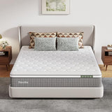 Novilla 12 Inch Full Size Mattress, Hybrid Mattress Full with Pocketed Coils & Gel Infused Memory Foam & Nylon Cooling Fabric for Motion Isolation & Pain Relief Comfort CertiPUR-US Certified Novilla