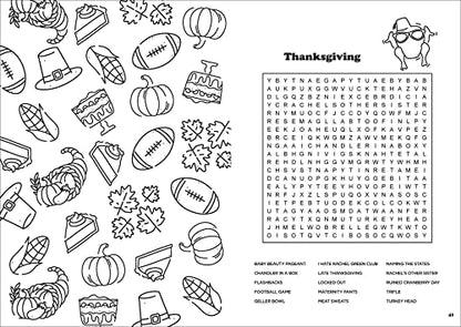 Friends Word Search, Quips, Quotes, and Coloring Book (Coloring Book & Word Search)