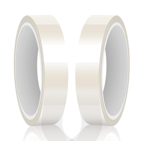 HTVRONT Heat Resistant Tape - Sublimation Tape 2 Rolls 20mm x 33m Heat Transfer Tape, No Residue Heat Tape for Sublimation Blanks Tumblers Mugs Fabrics, Adhesive Heat Transfer Heat Press Tape (Clear) HTVRONT