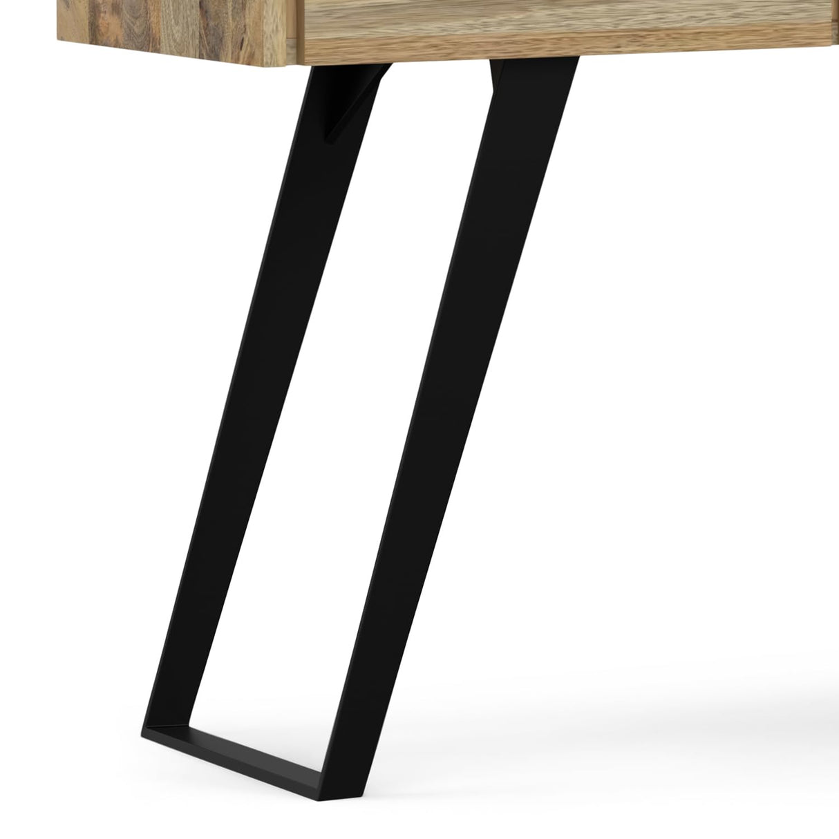 SIMPLIHOME Lowry Console Sofa Table, 60 inch, Natural SIMPLIHOME