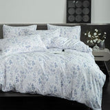BUPIRD King Comforter Set Floral 3 Pieces Soft Cute Flower Bedding Comforter Sets Garden Style Blue Flower Print Botanical Comforter King for All Seasons 1 Comforter and 2 Pillowcases BUPIRD