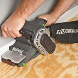 Genesis GBS321A Single Lever 3" x 21" Variable Speed Belt Sander with Adjustable Front Handle and Dust Collection Bag , Grey Genesis