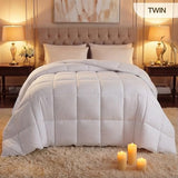 Utopia Bedding Comforter Duvet Insert, Quilted Comforter with Corner Tabs, Box Stitched Down Alternative Comforters Twin Size (White) Utopia Bedding