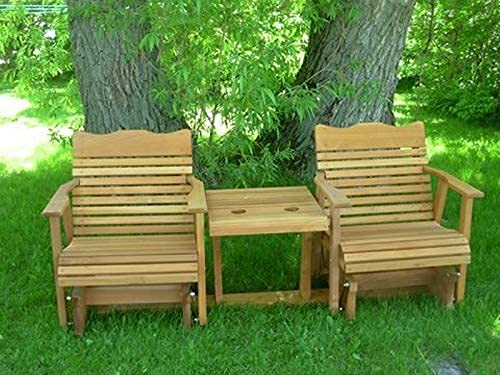 Kilmer Creek 6' Natural Cedar Settee Glider, Amish Crafted Kilmer Creek