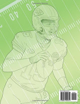 Football Stars Coloring Book: The best players of the American footbal league Majosta