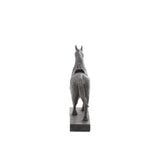 Deco 79 Polystone Horse Decorative Sculpture Home Decor Statue, Accent Figurine 9" x 3" x 9", Brown Deco 79
