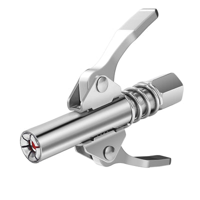 Quadafy Grease Gun Coupler, Quick Locking Grease Gun Tip, 6 Thickened Jaws Locking, High Pressure Grease Fittings, Compatible with All 1/8" NPT Grease Guns