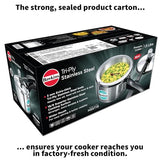 HAWKINS Triply Stainless Steel Pressure Cooker, Inner Lid Induction Cooker, (HSST15) 1.5 litres Silver HAWKINS